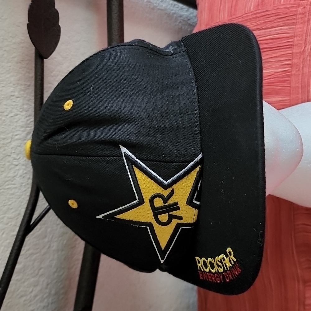 Rockstar Energy Drink Hat Black Small Medium